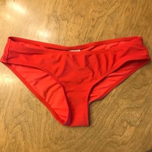 Red bikini bottoms